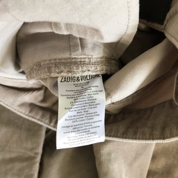 Zadig & Voltaire Corduroy Eva Skinny Pant - Picture 7 of 7